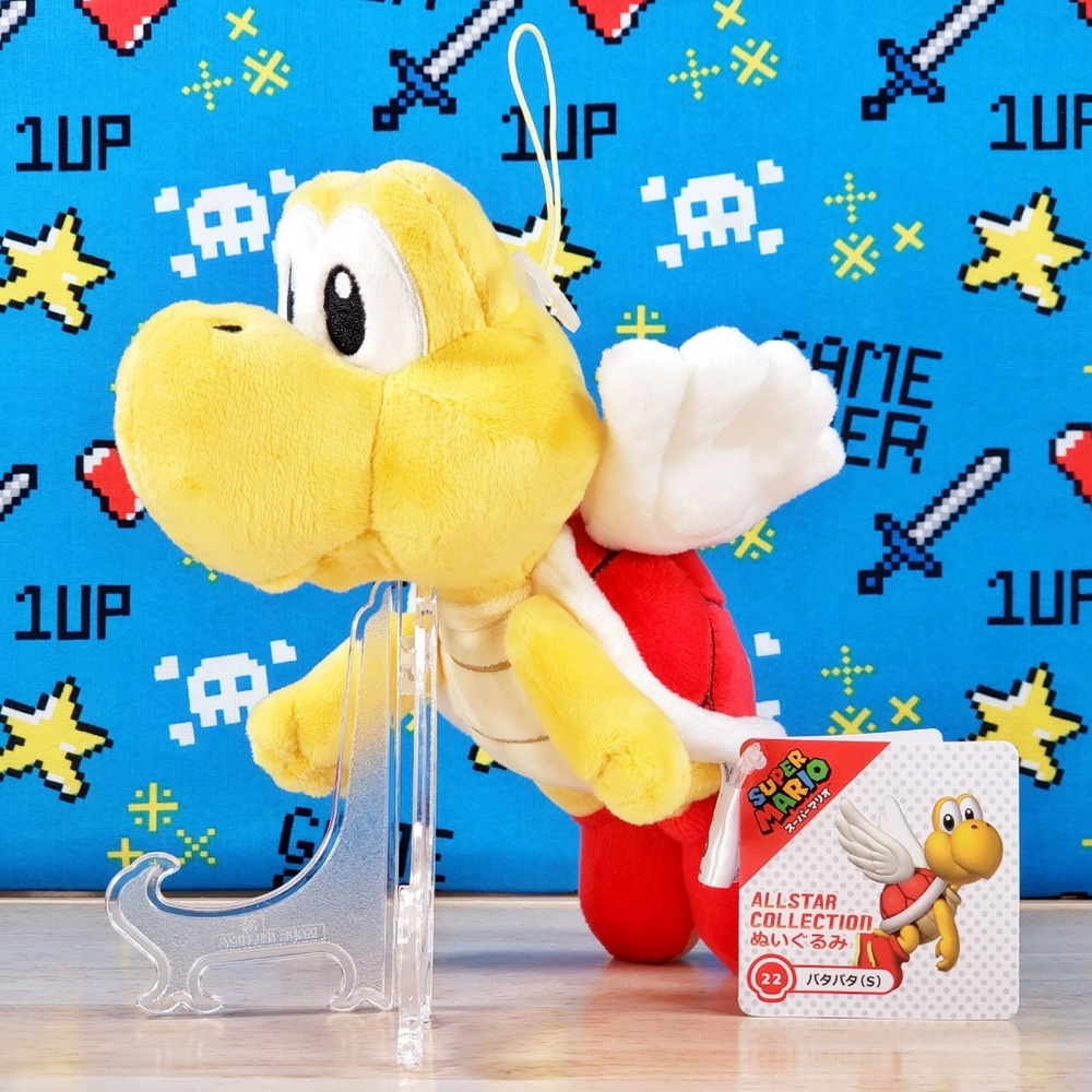 All Star Collection RED KOOPA PARATROOPER 6" #22 Nintendo Gaming Plush Toy NWT